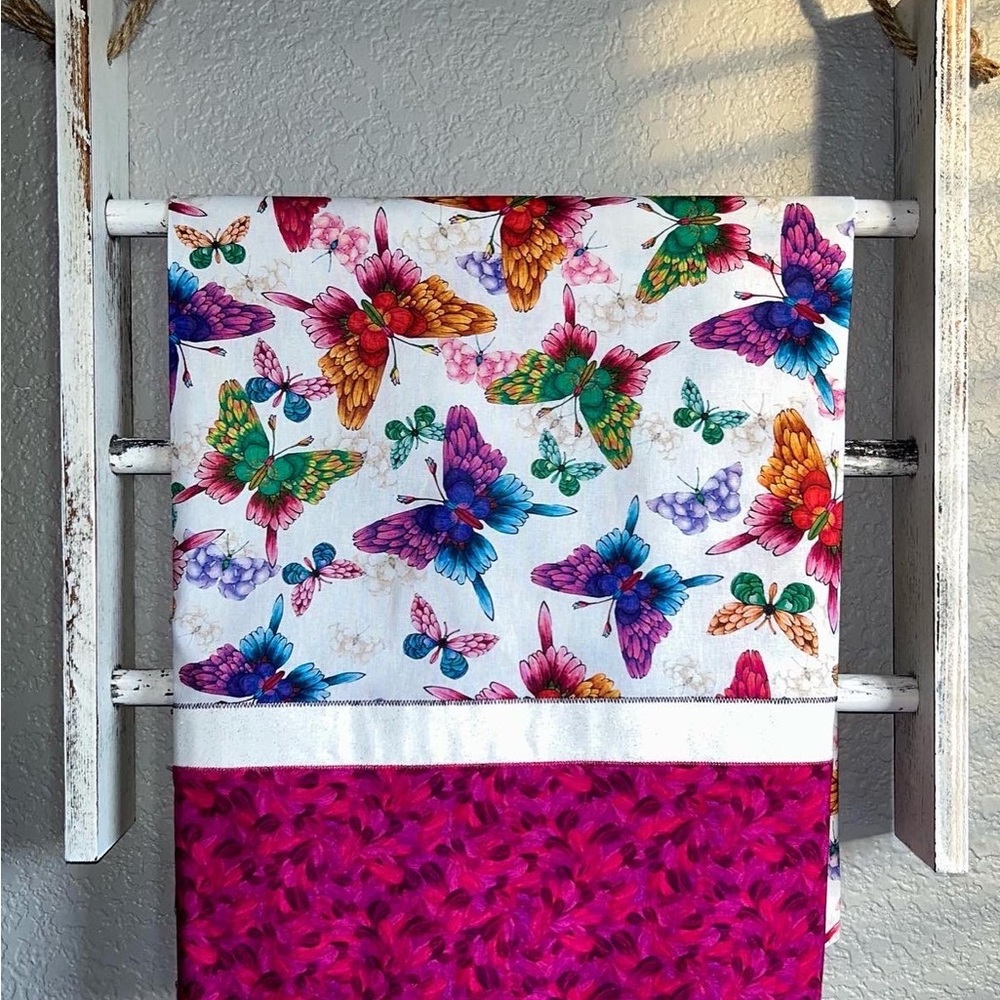 Spring Butterflies Homemade Pillowcase - Picture 4 of 4